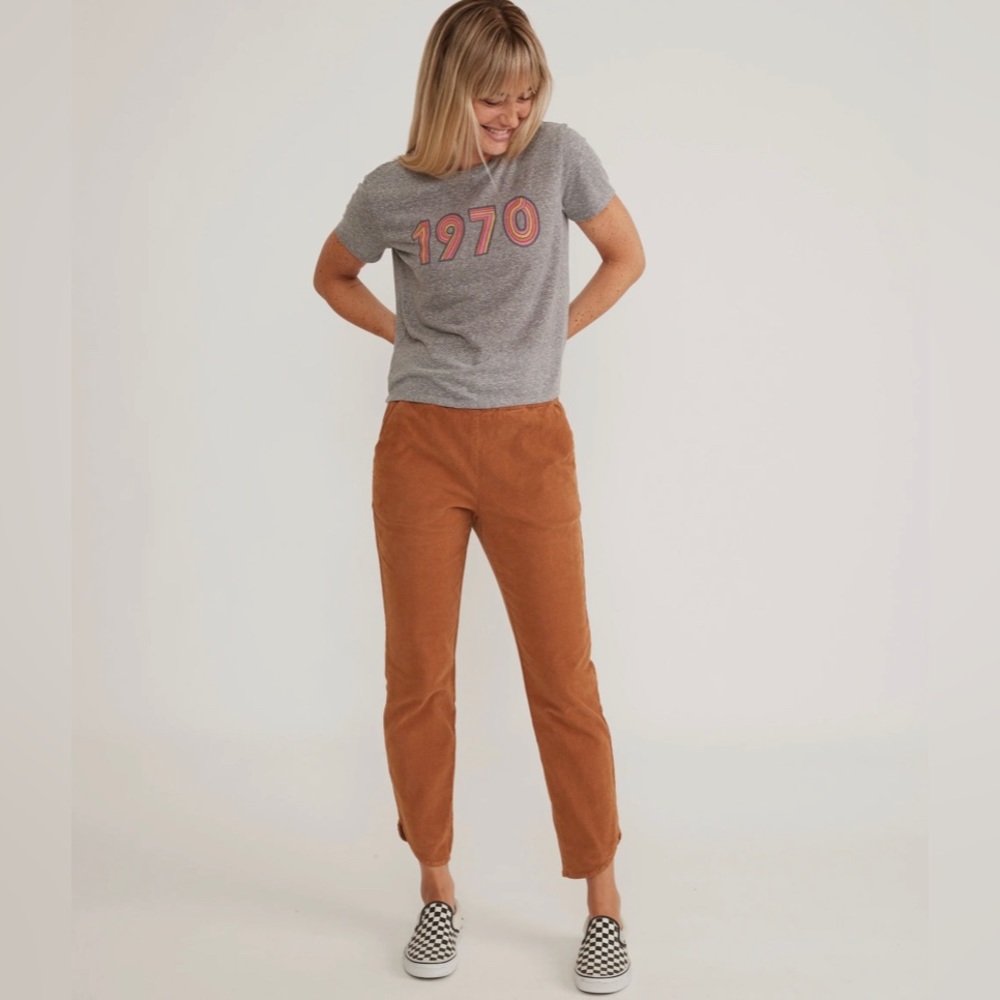 NWOT Marine Layer Allison Cord Pant | Camel | small